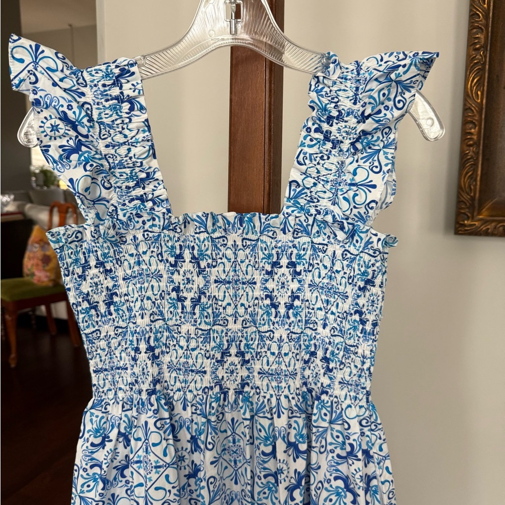 Hill House Ellie Nap Dress in Blue Mosaic - Picture 14 of 16